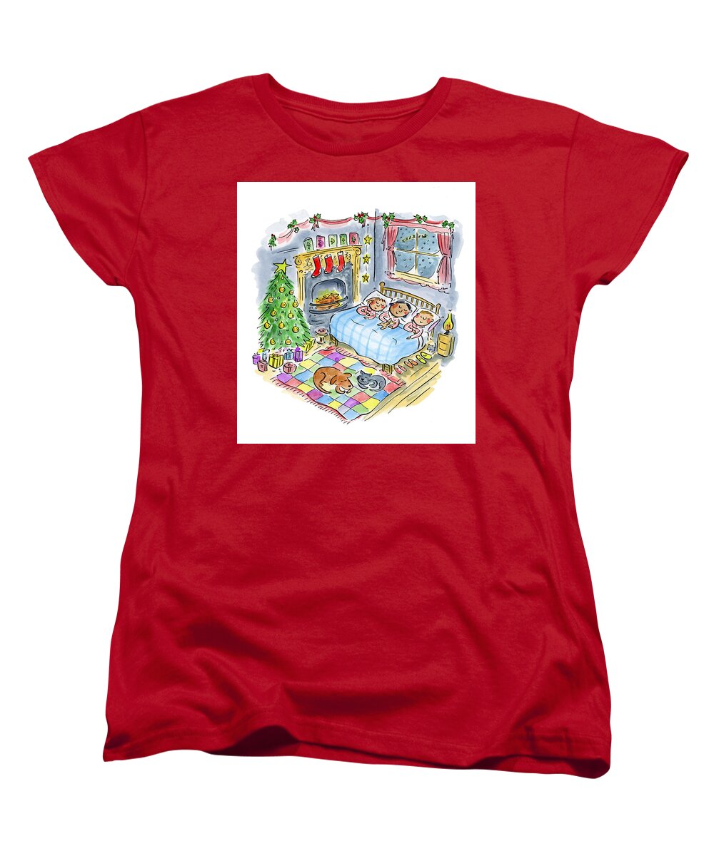 Twas the night before Christmas - Women's T-Shirt (Standard Fit)