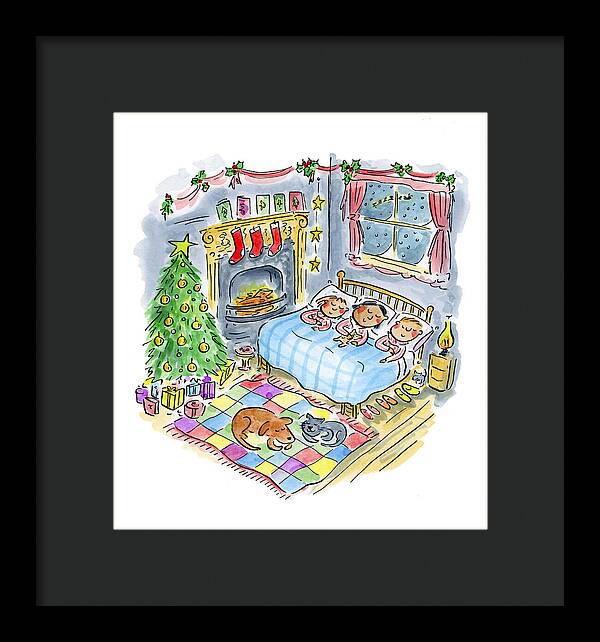 Twas the night before Christmas - Framed Print