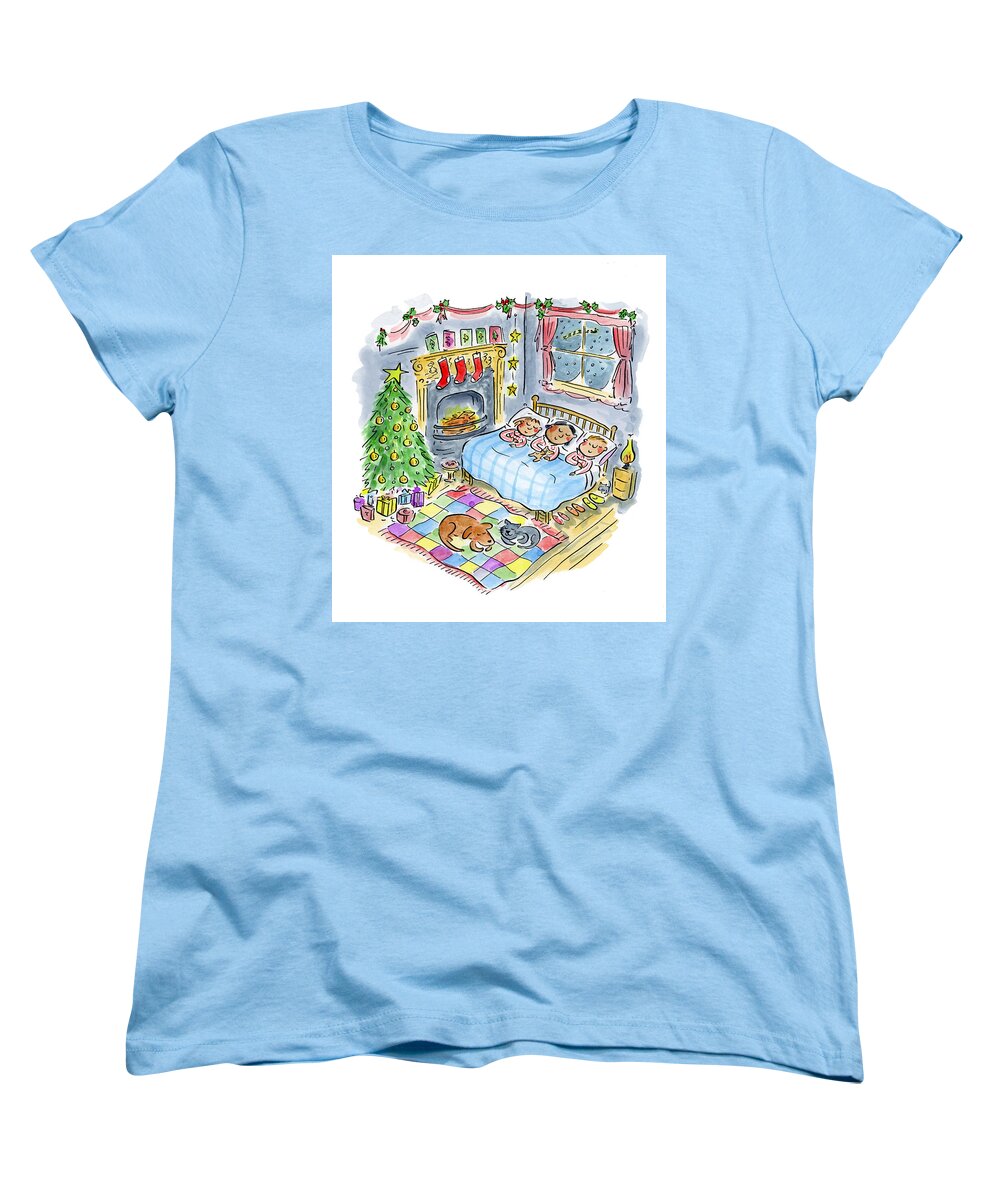 Twas the night before Christmas - Women's T-Shirt (Standard Fit)