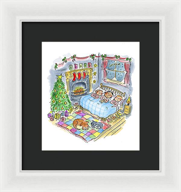 Twas the night before Christmas - Framed Print