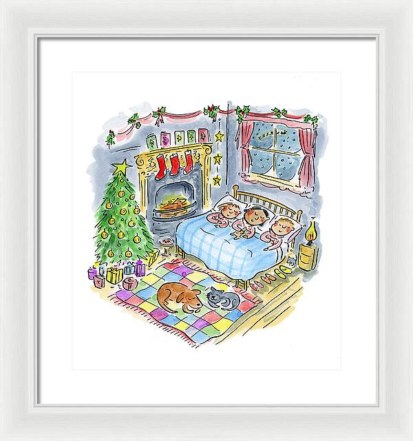 Twas the night before Christmas - Framed Print