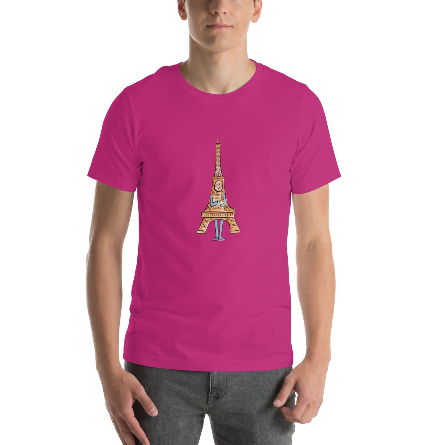 Eiffiel Tower Illustration by Rosie Brooks Unisex t-shirt