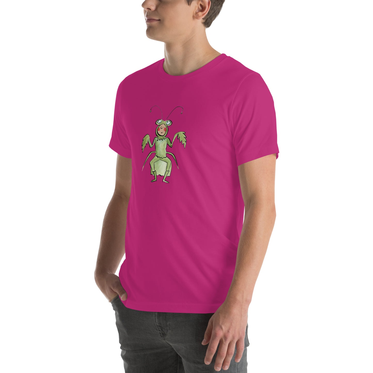 Praying Mantis Illustration by Rosie Brooks Unisex t-shirt