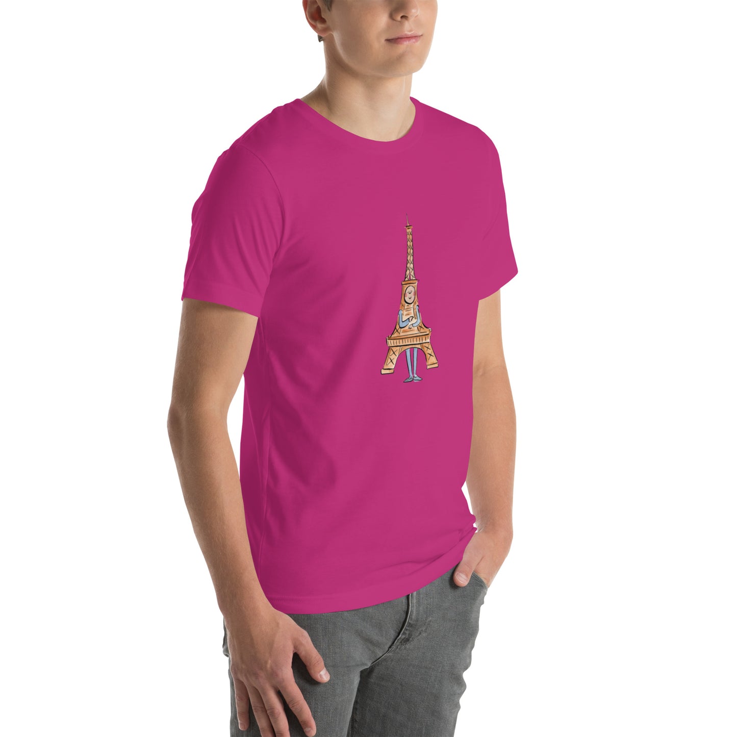 Eiffiel Tower Illustration by Rosie Brooks Unisex t-shirt