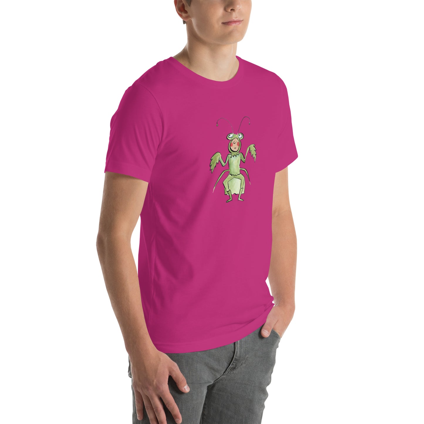 Praying Mantis Illustration by Rosie Brooks Unisex t-shirt