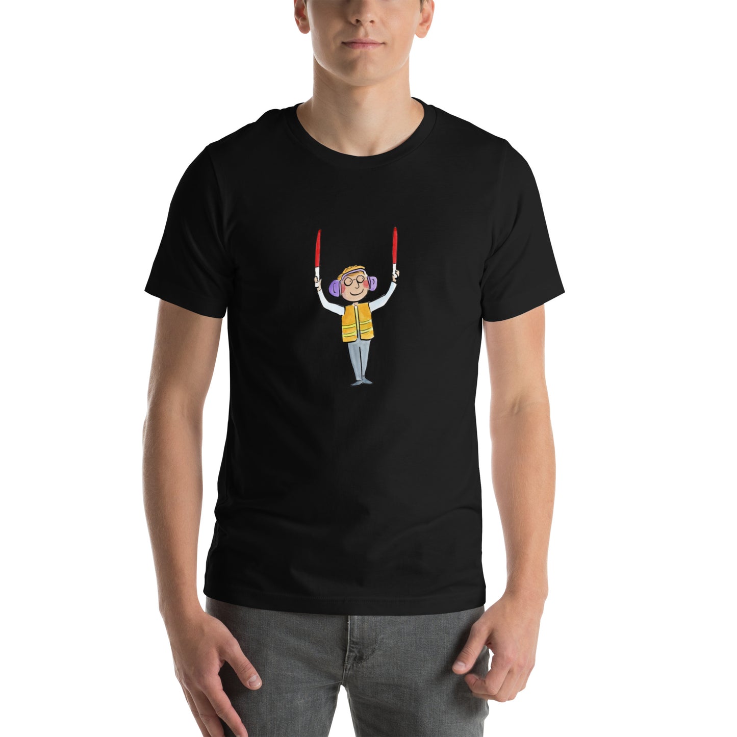 Plane Marshal  Illustration by Rosie Brooks Unisex t-shirt