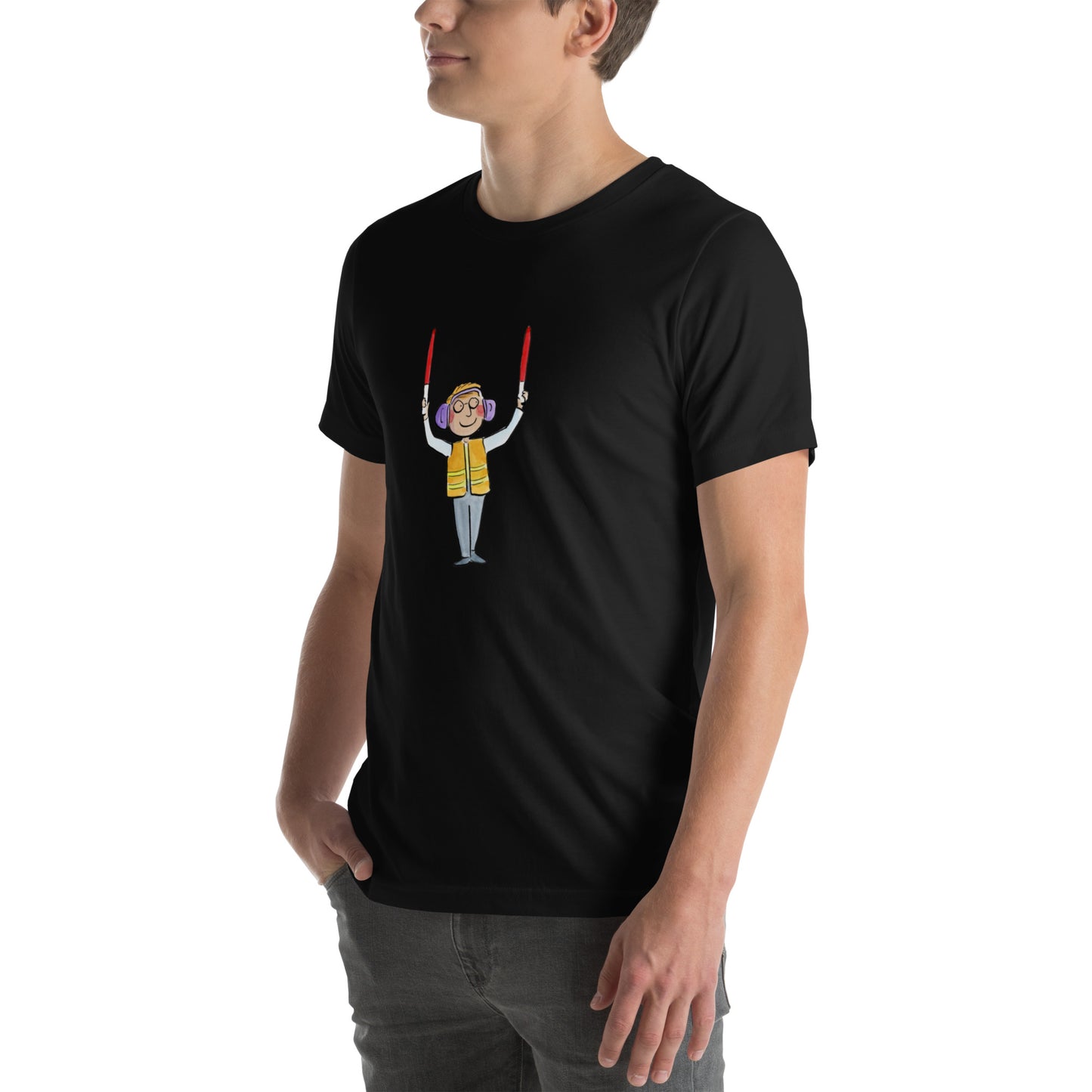 Plane Marshal  Illustration by Rosie Brooks Unisex t-shirt