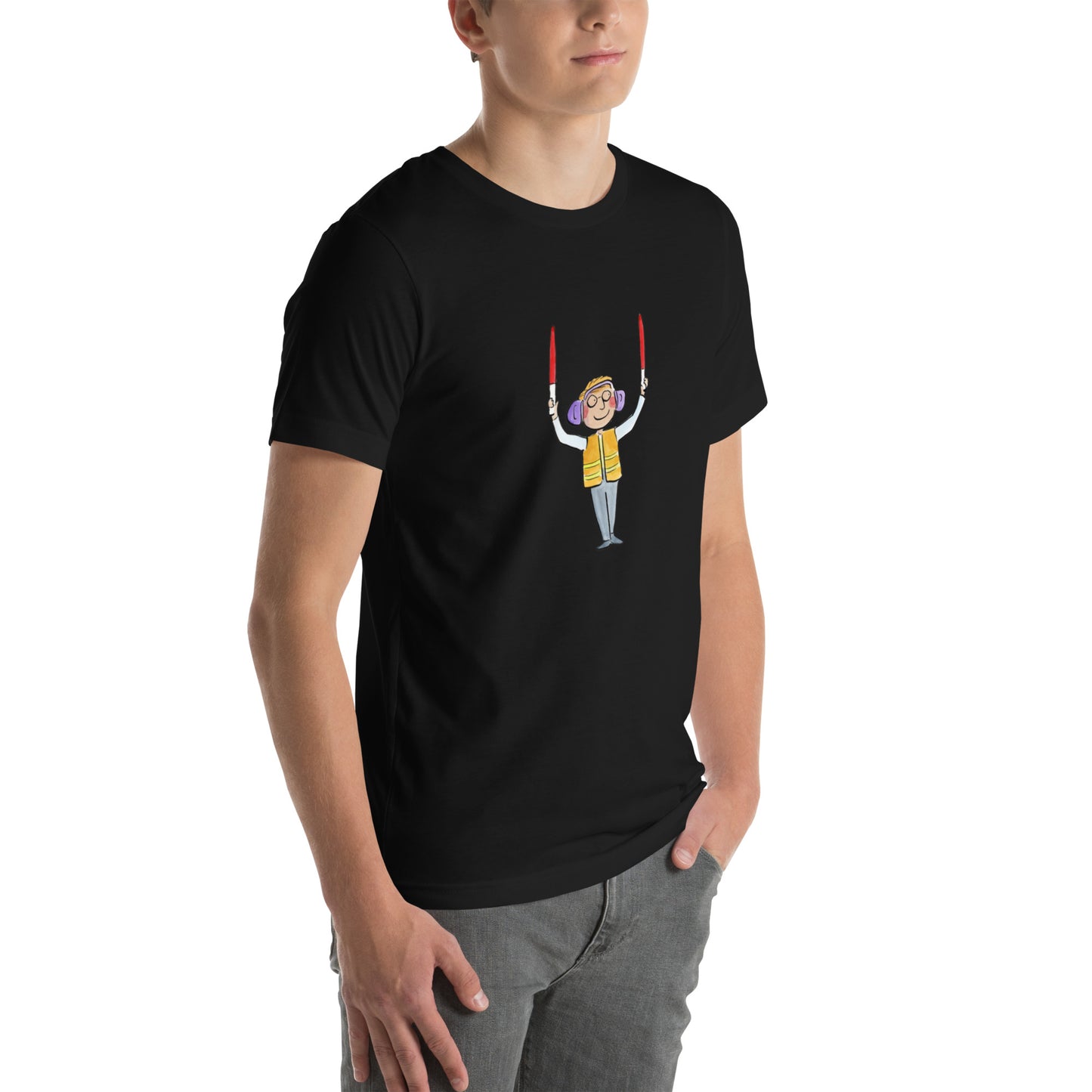 Plane Marshal  Illustration by Rosie Brooks Unisex t-shirt