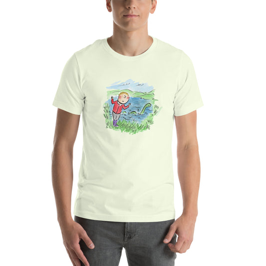 Loch Ness Illustration by Rosie Brooks Unisex t-shirt