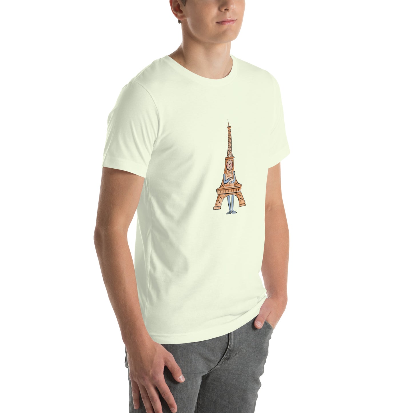 Eiffiel Tower Illustration by Rosie Brooks Unisex t-shirt