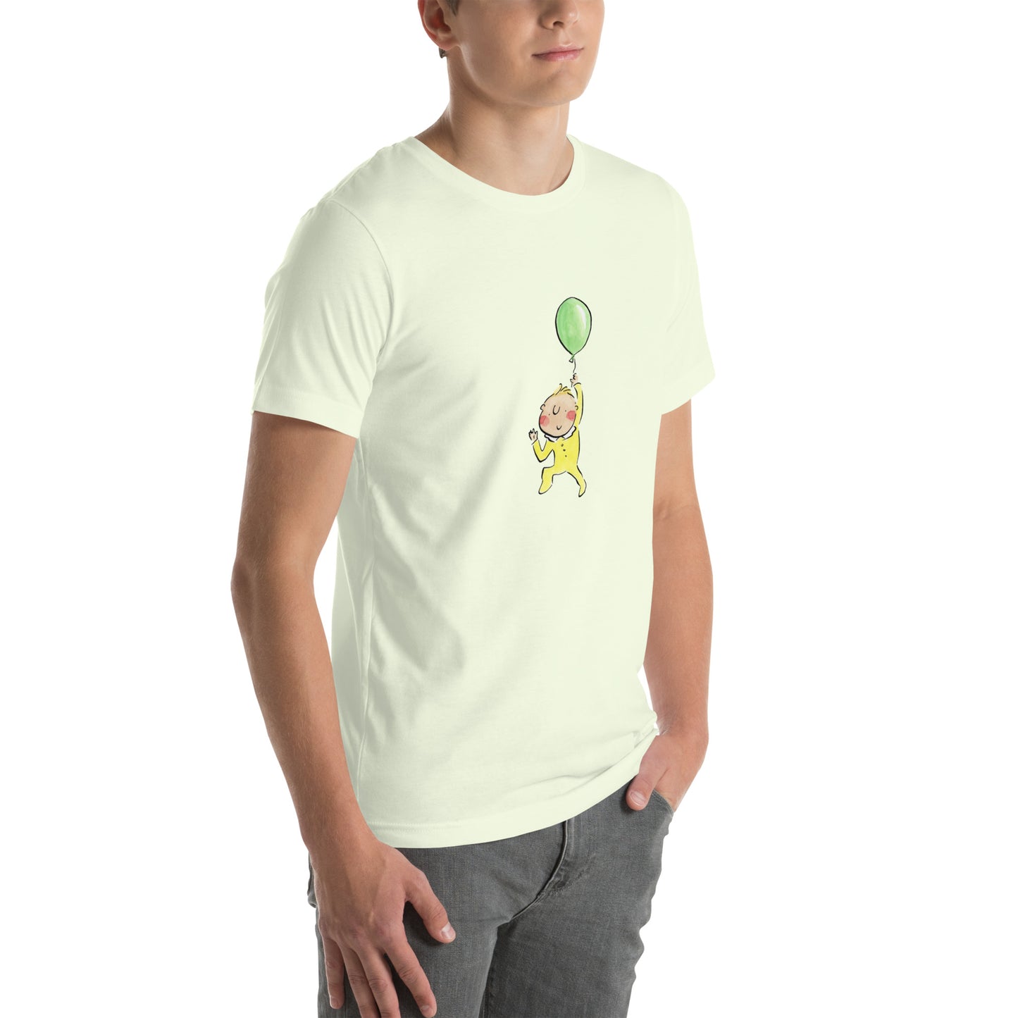 Baby Balloon Illustration by Rosie Brooks Unisex t-shirt