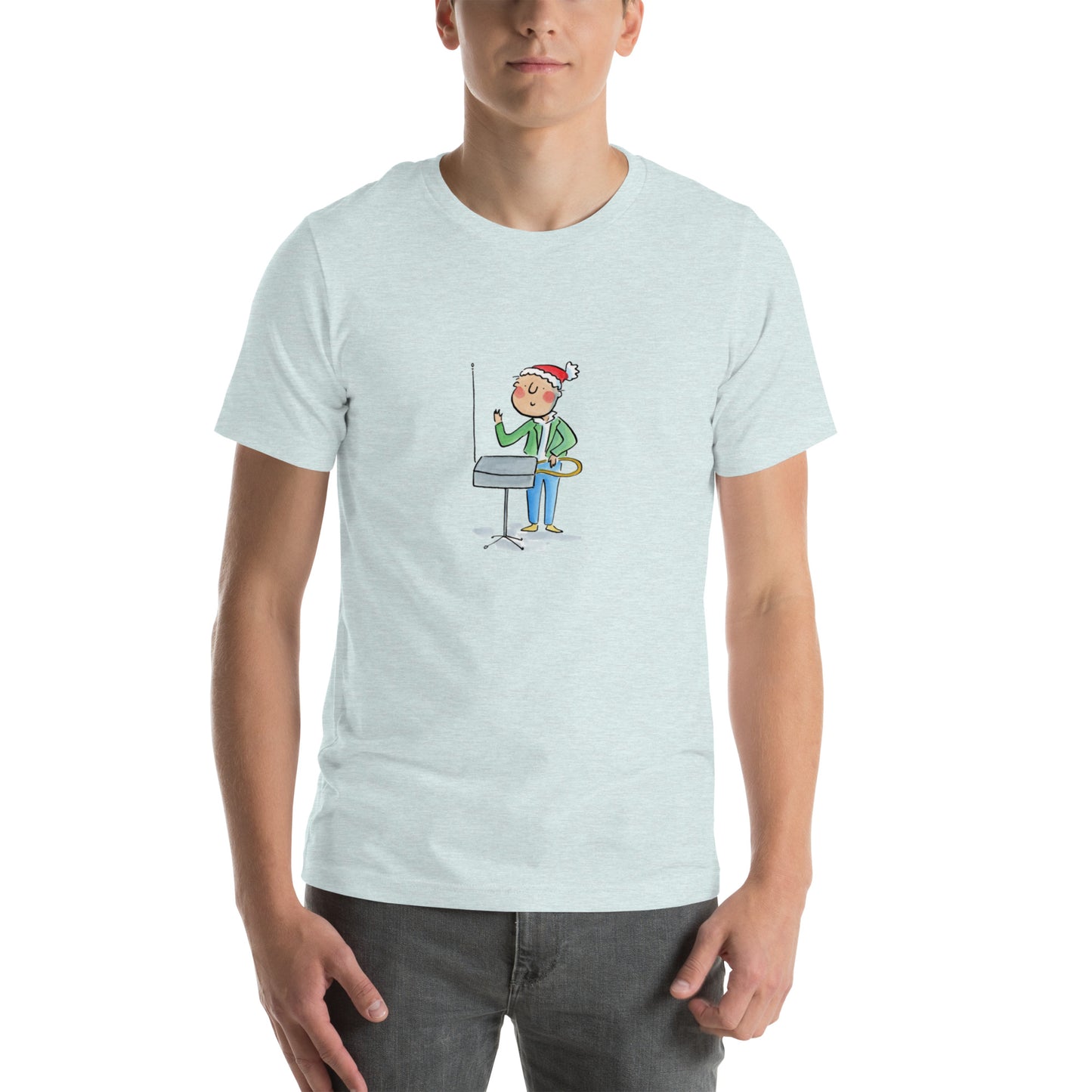 Christmas Theramin Illustration by Rosie Brooks Unisex t-shirt