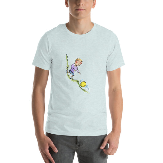 Cheese Rolling Illustration by Rosie Brooks Unisex t-shirt