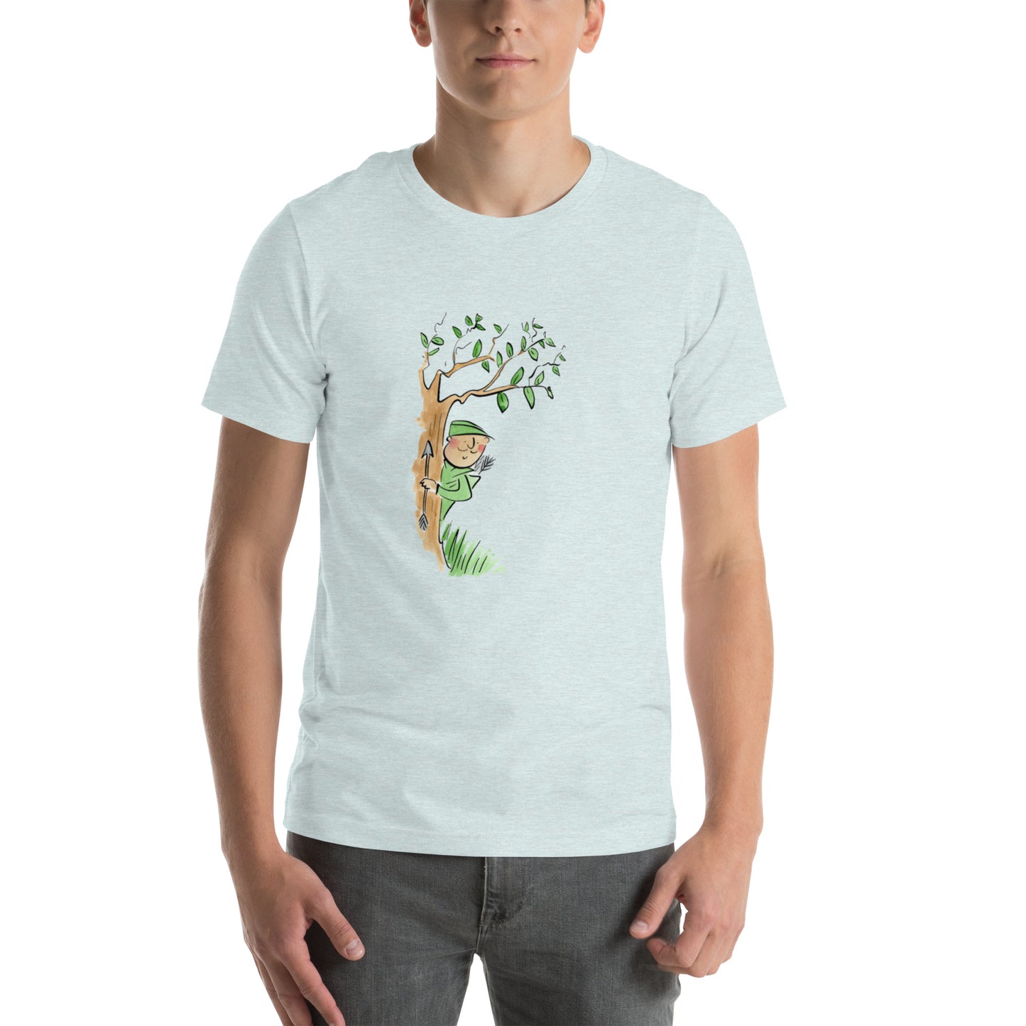 Robin Hood Illustration by Rosie Brooks Unisex t-shirt