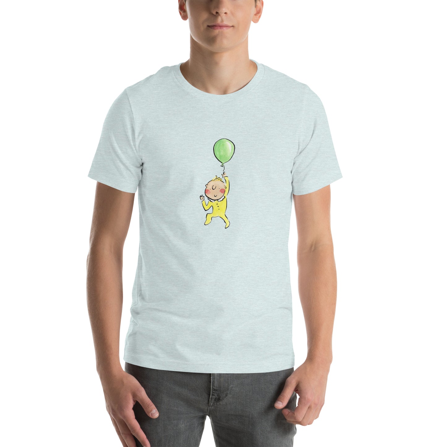 Baby Balloon Illustration by Rosie Brooks Unisex t-shirt