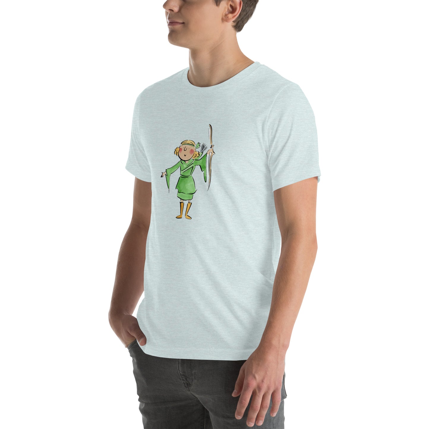 Maid Marian Illustration by Rosie Brooks Unisex t-shirt