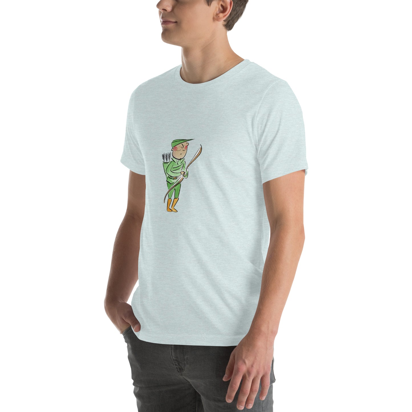 Robin Hood Illustration by Rosie Brooks Unisex t-shirt