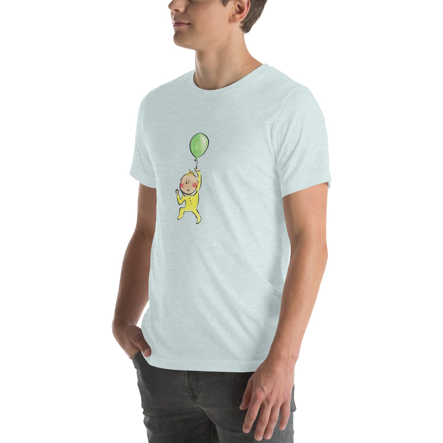 Baby Balloon Illustration by Rosie Brooks Unisex t-shirt