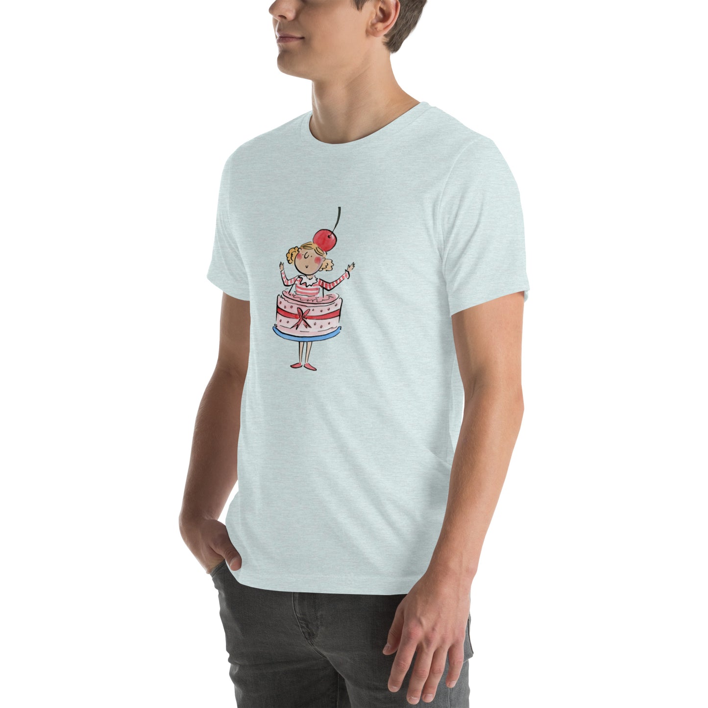 Cherry on Top Illustration by Rosie Brooks Unisex t-shirt