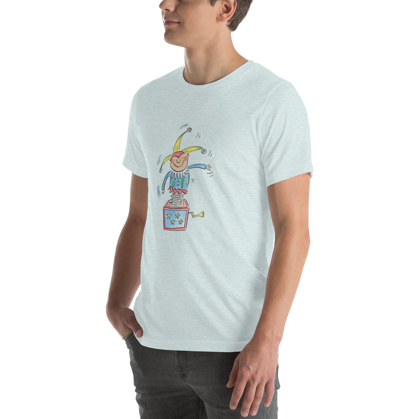 Jack in the Box Illustration by Rosie Brooks Unisex t-shirt