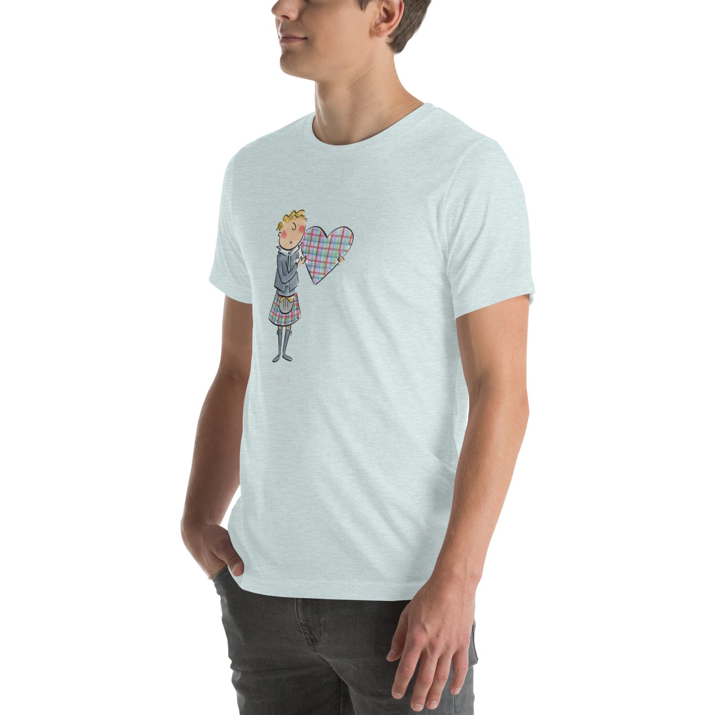 Scottish Heart Illustration by Rosie Brooks Unisex t-shirt