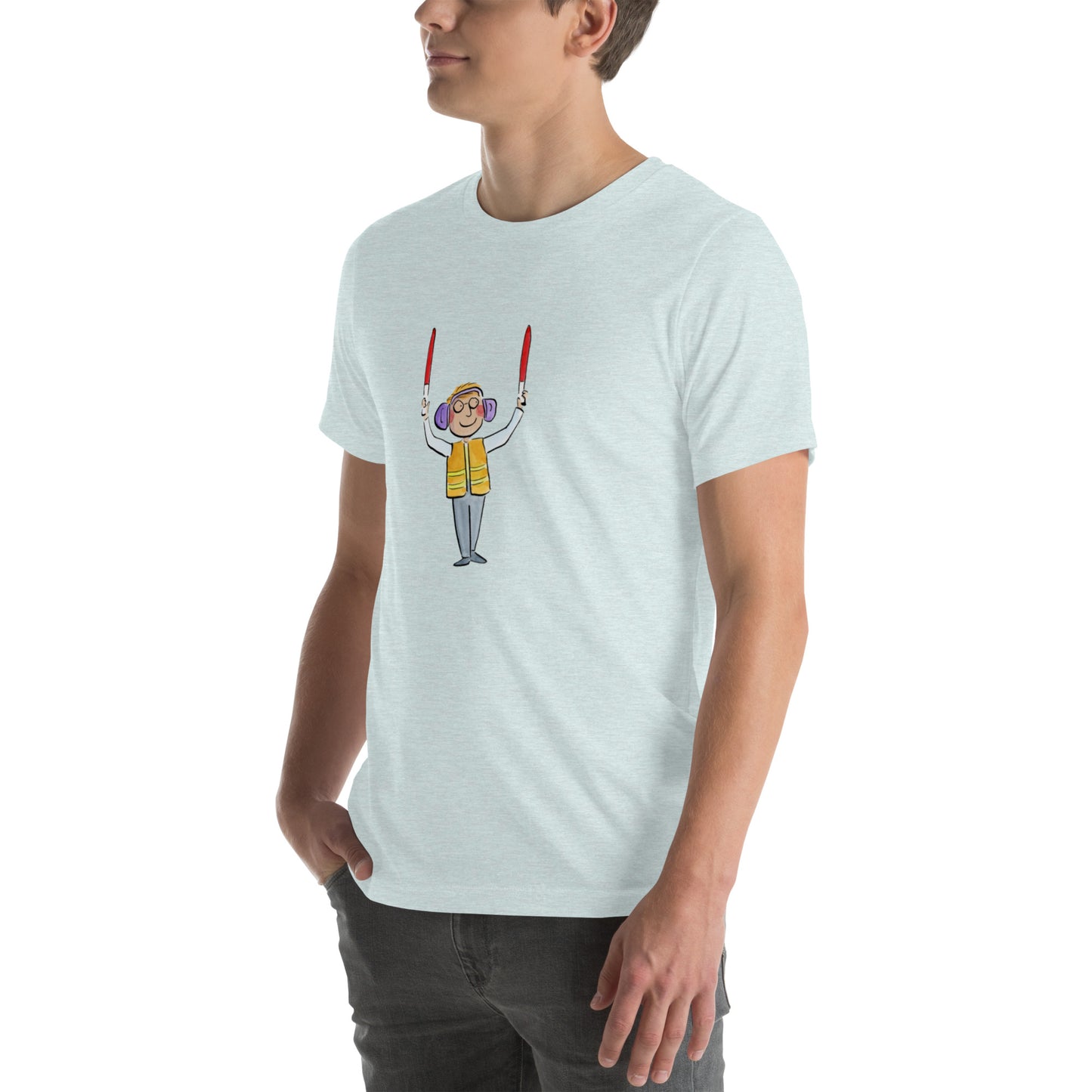 Plane Marshal  Illustration by Rosie Brooks Unisex t-shirt