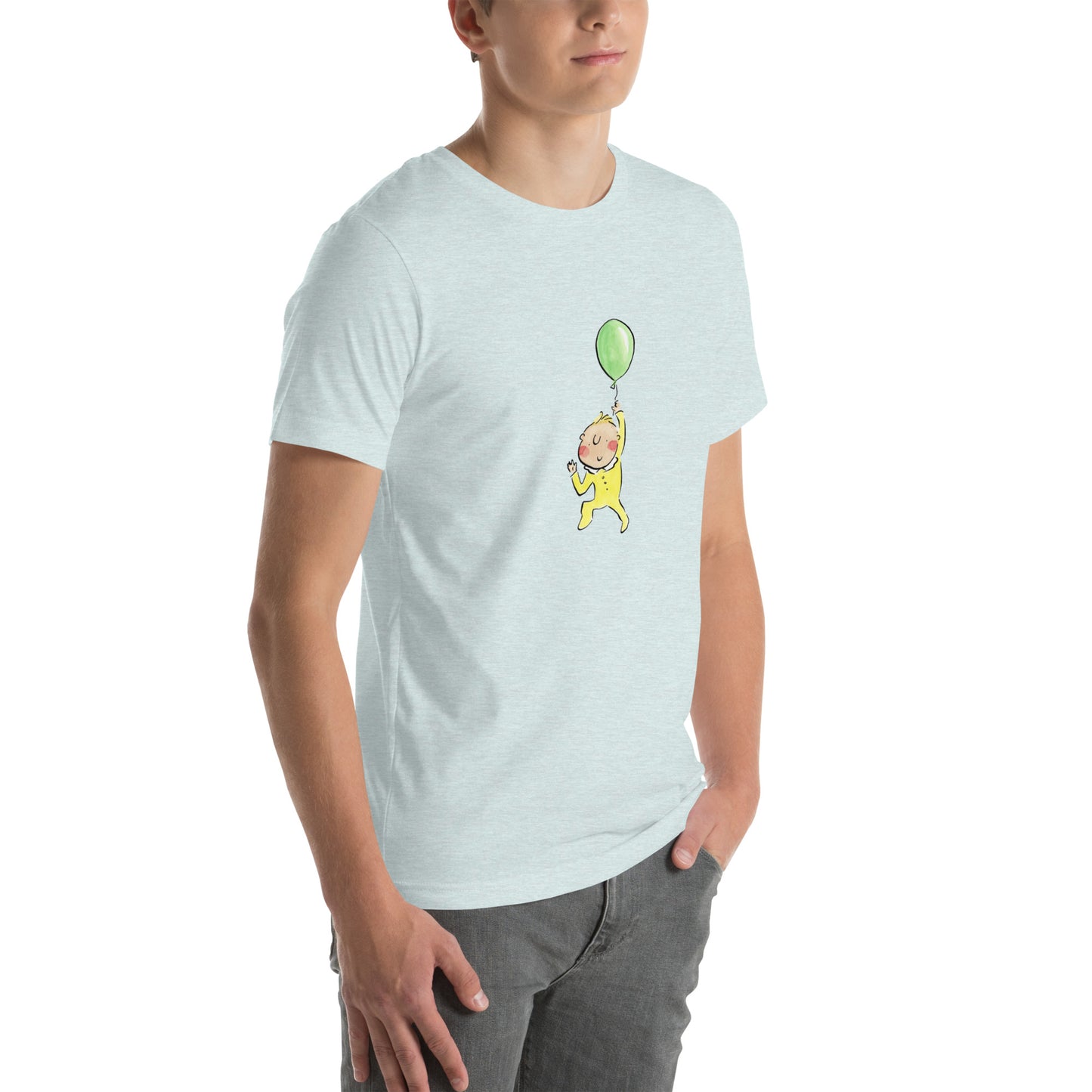 Baby Balloon Illustration by Rosie Brooks Unisex t-shirt