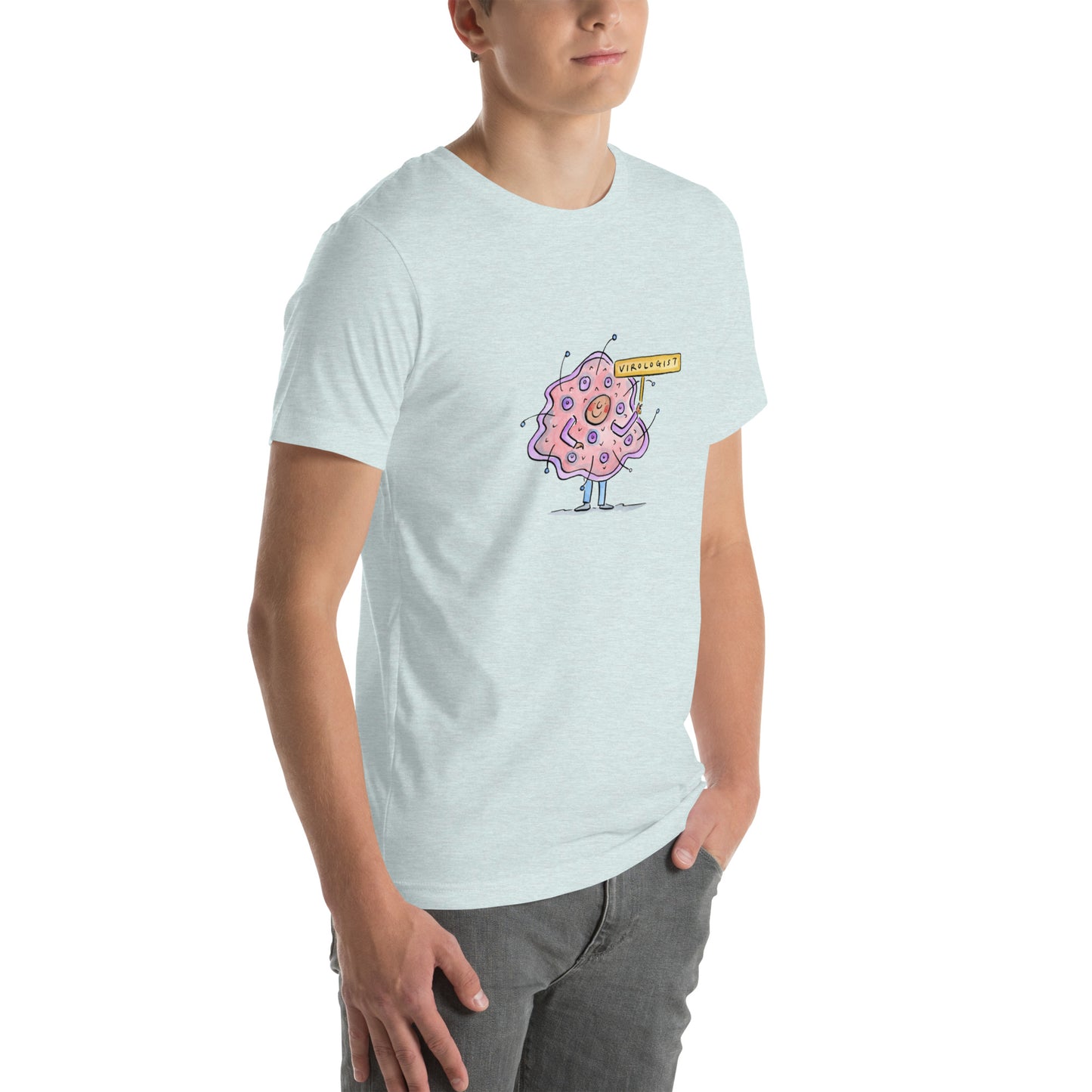 Virologist Illustration by Rosie Brooks Unisex t-shirt