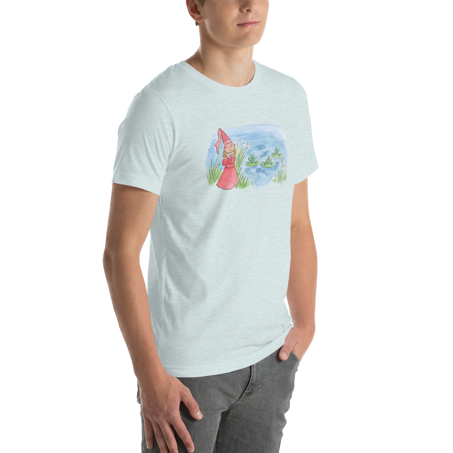 Frog Princess Illustration by Rosie Brooks Unisex t-shirt