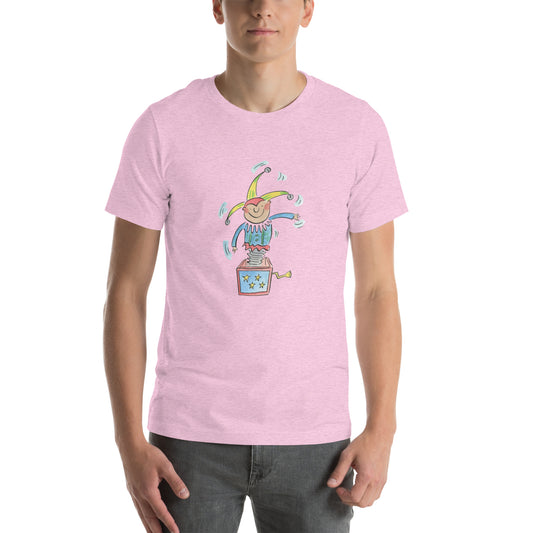 Jack in the Box Illustration by Rosie Brooks Unisex t-shirt