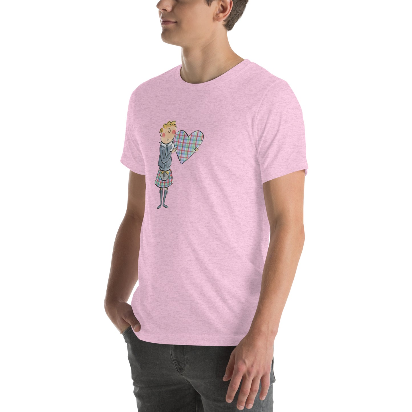 Scottish Heart Illustration by Rosie Brooks Unisex t-shirt