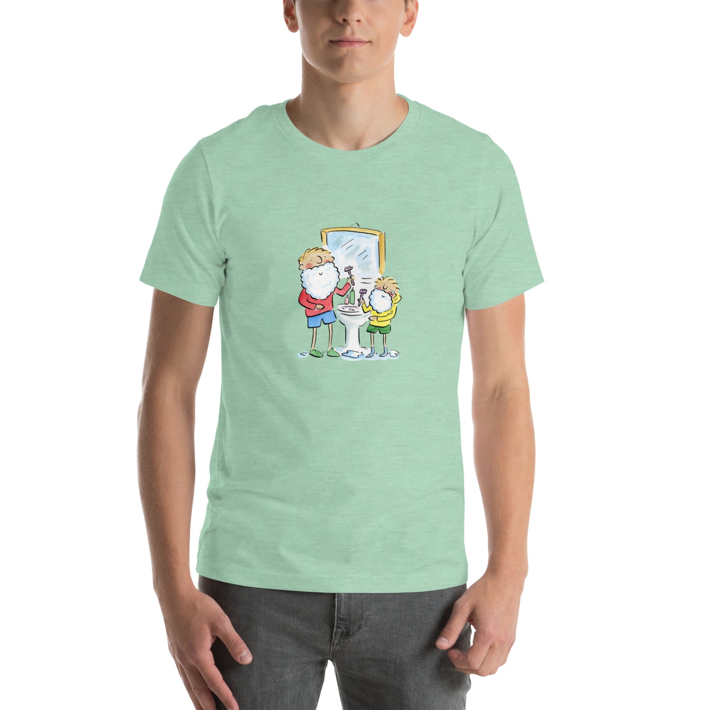 Shaving Illustration by Rosie Brooks  Unisex t-shirt