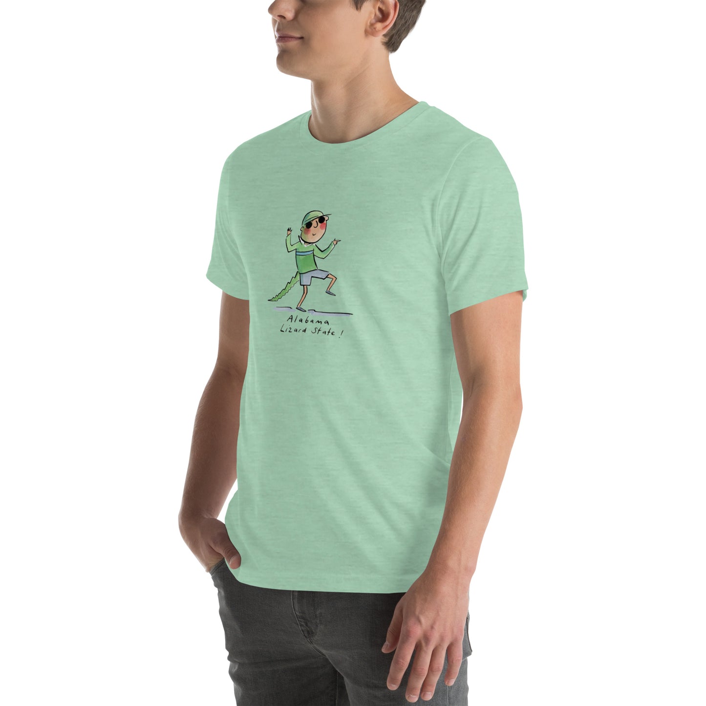 Alabama State Lizard Illustrator by Rosie Brooks Unisex t-shirt