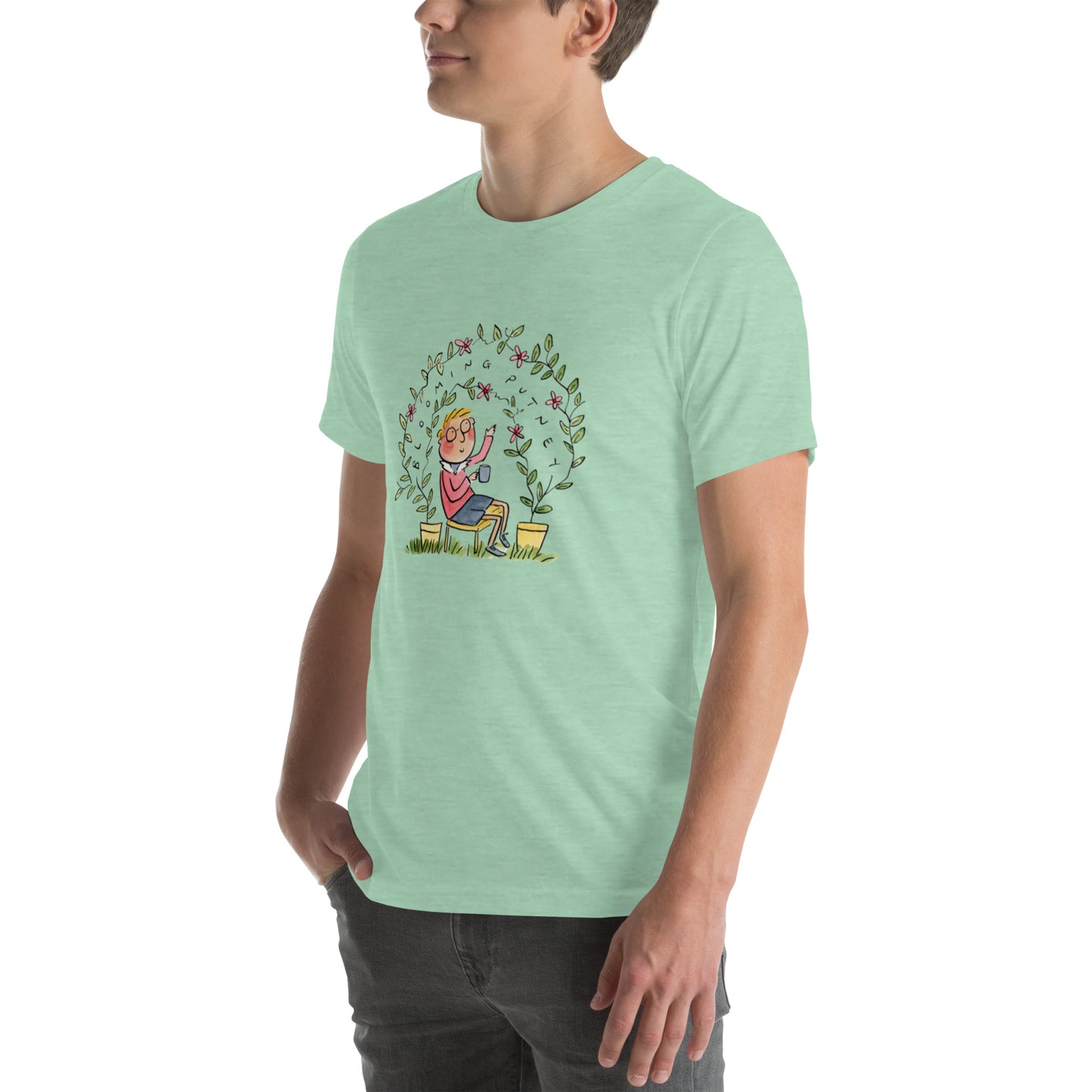 Blooming Putney Illustrator by Rosie Brooks Unisex t-shirt