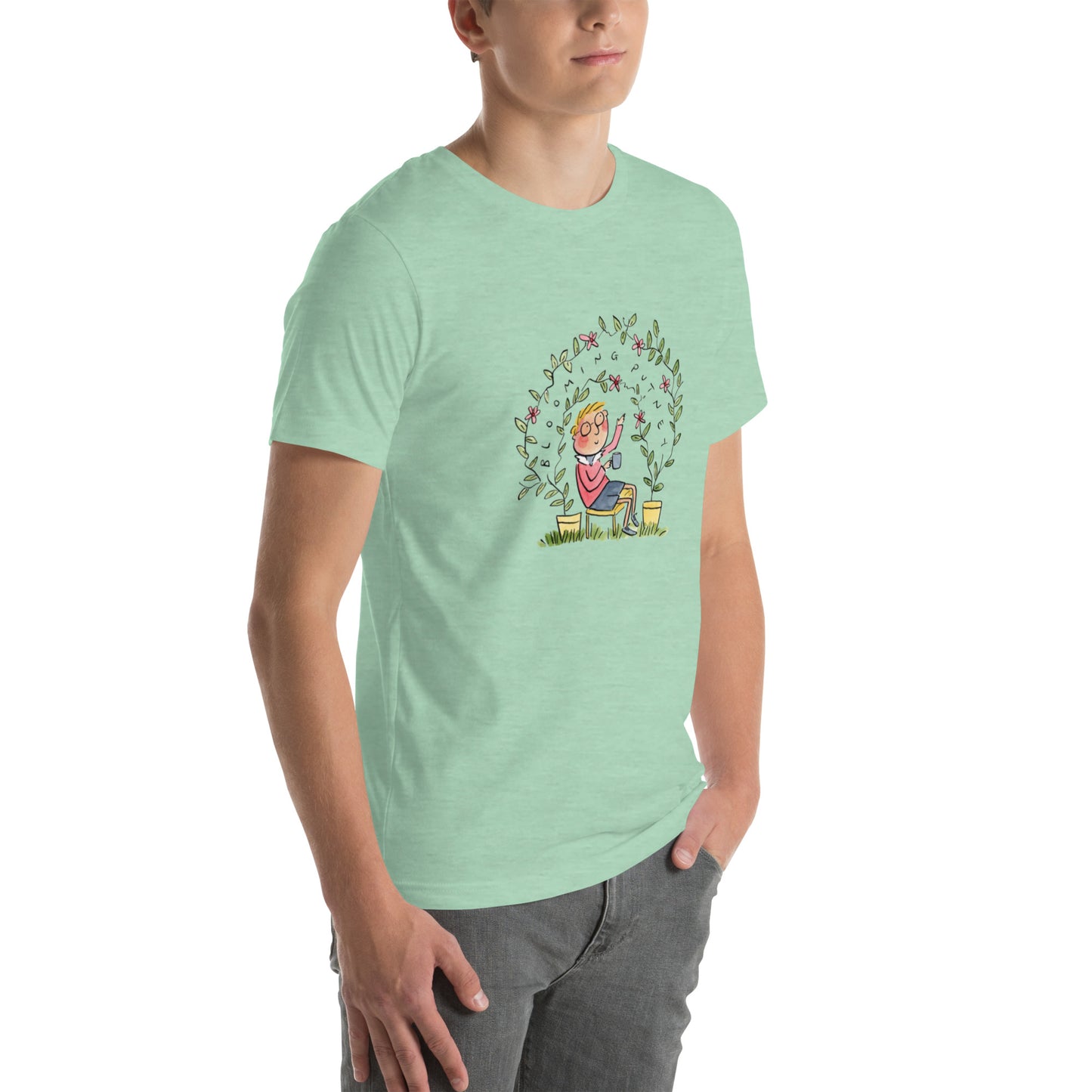 Blooming Putney Illustrator by Rosie Brooks Unisex t-shirt