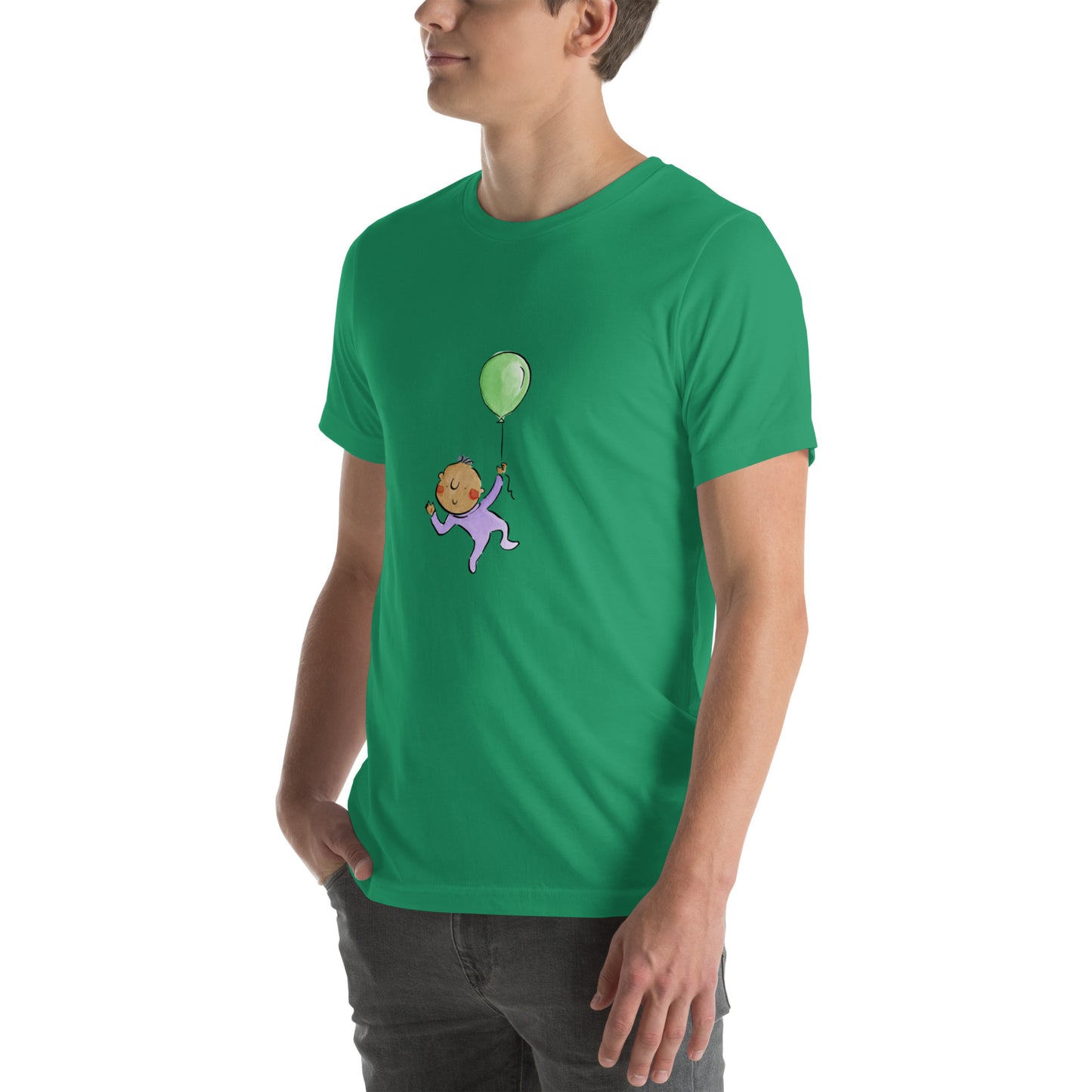 Baby Balloon Illustration by Rosie Brooks Unisex t-shirt