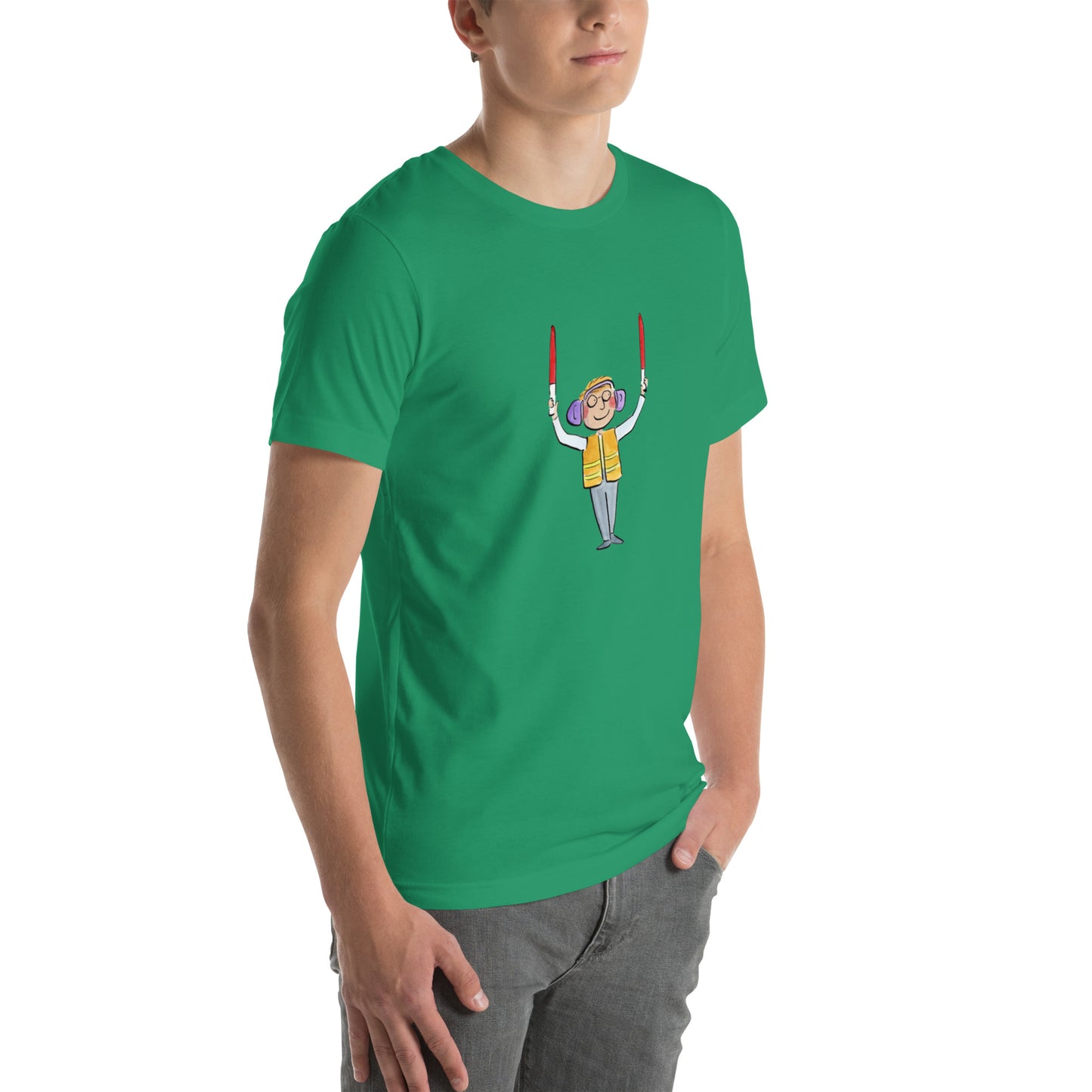 Plane Marshal  Illustration by Rosie Brooks Unisex t-shirt