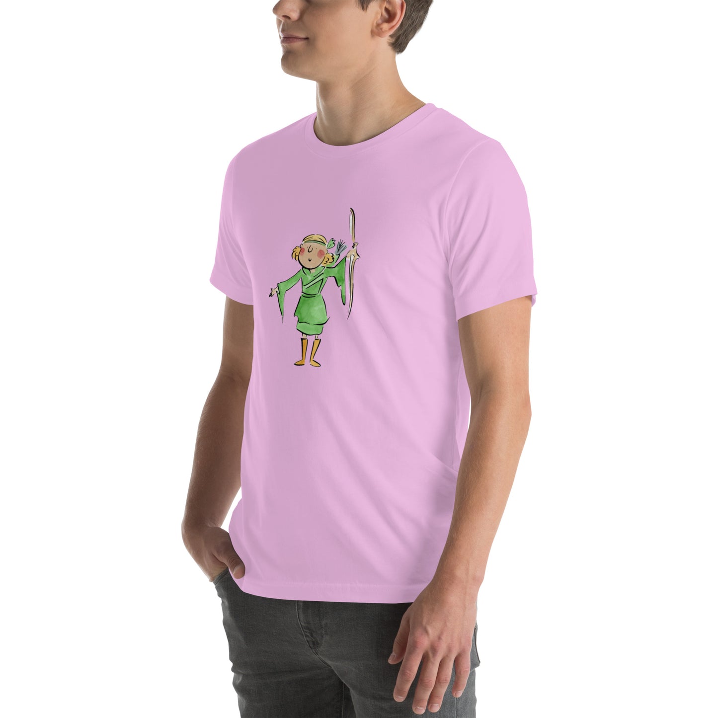 Maid Marian Illustration by Rosie Brooks Unisex t-shirt