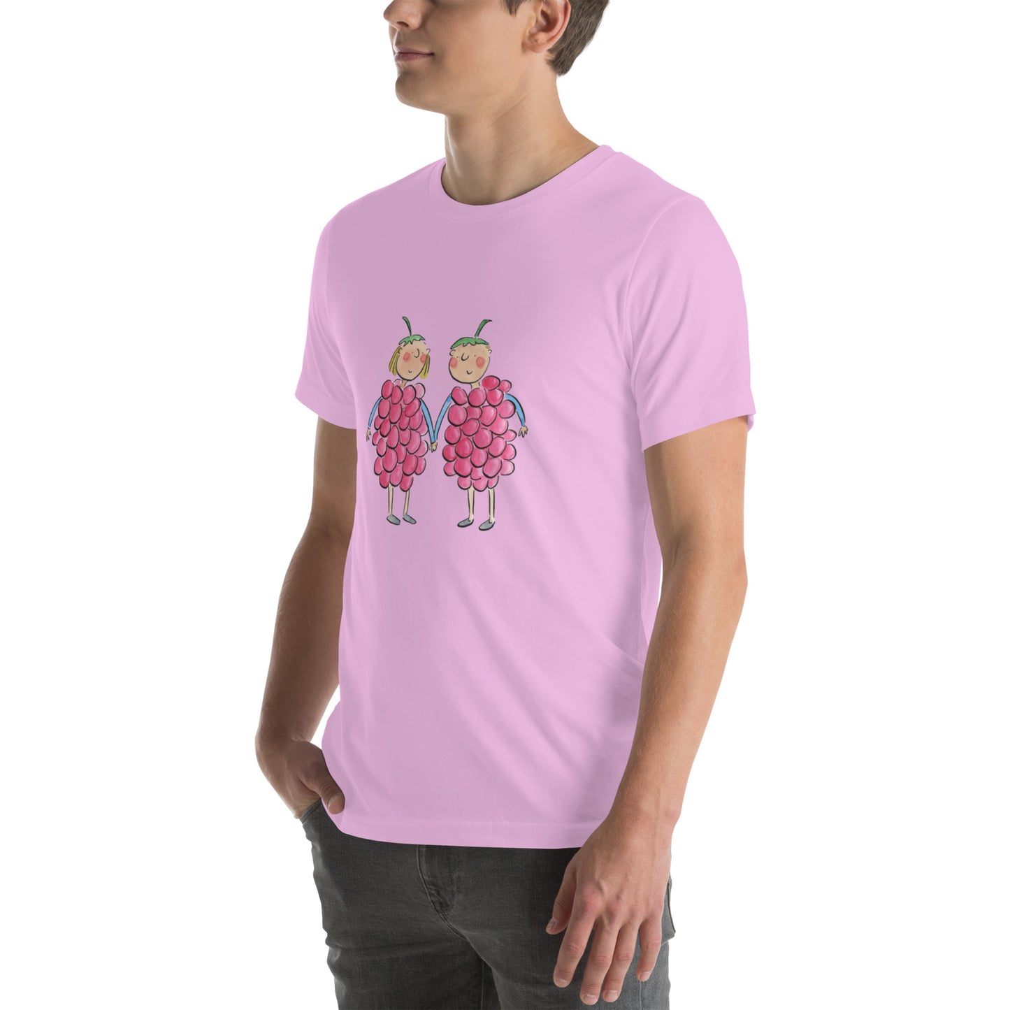 Raspberries Illustration by Rosie Brooks Unisex t-shirt