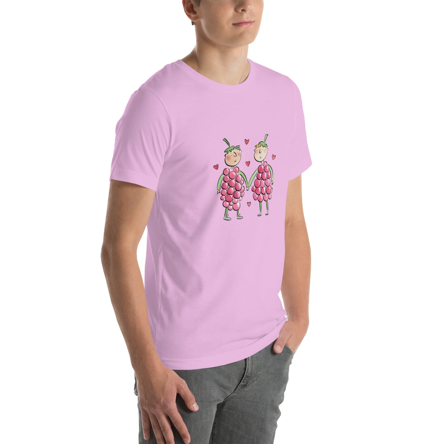 Raspberries Illustration by Rosie Brooks Unisex t-shirt