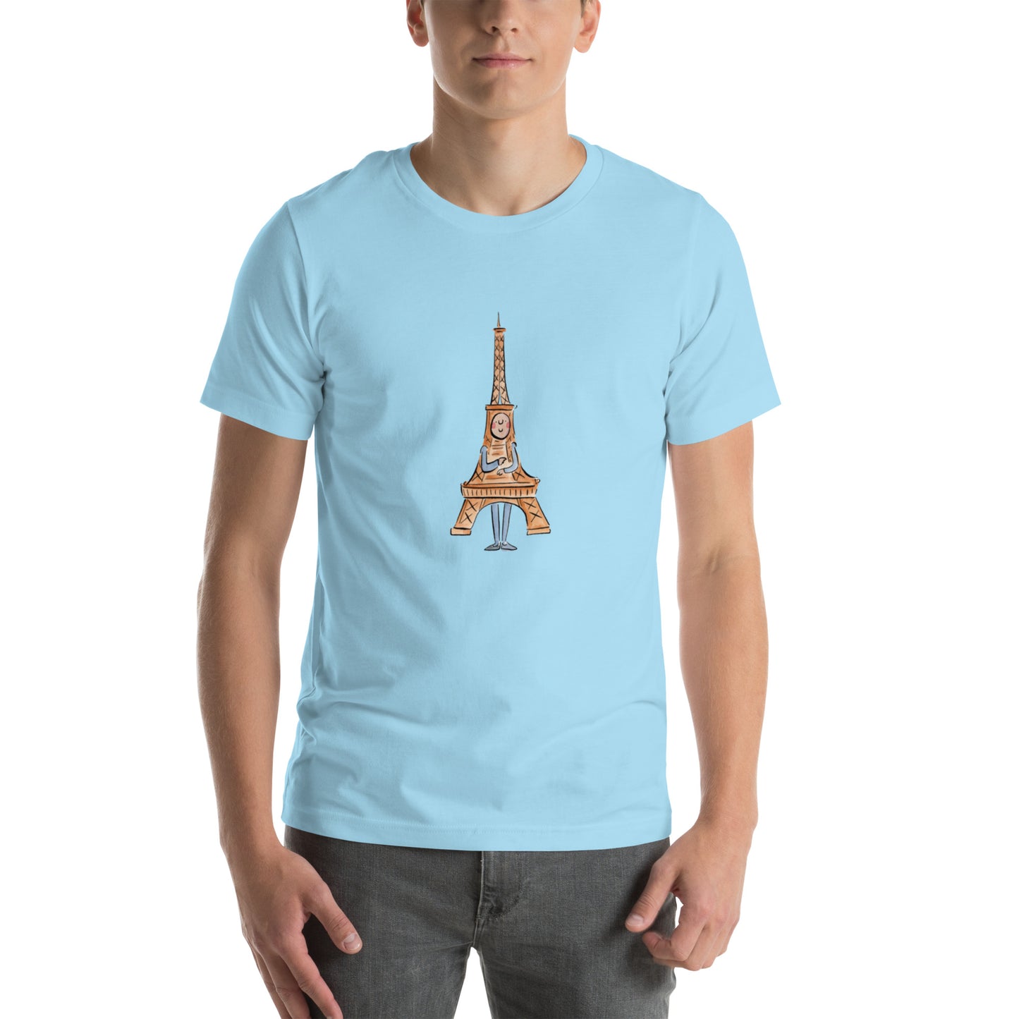 Eiffiel Tower Illustration by Rosie Brooks Unisex t-shirt