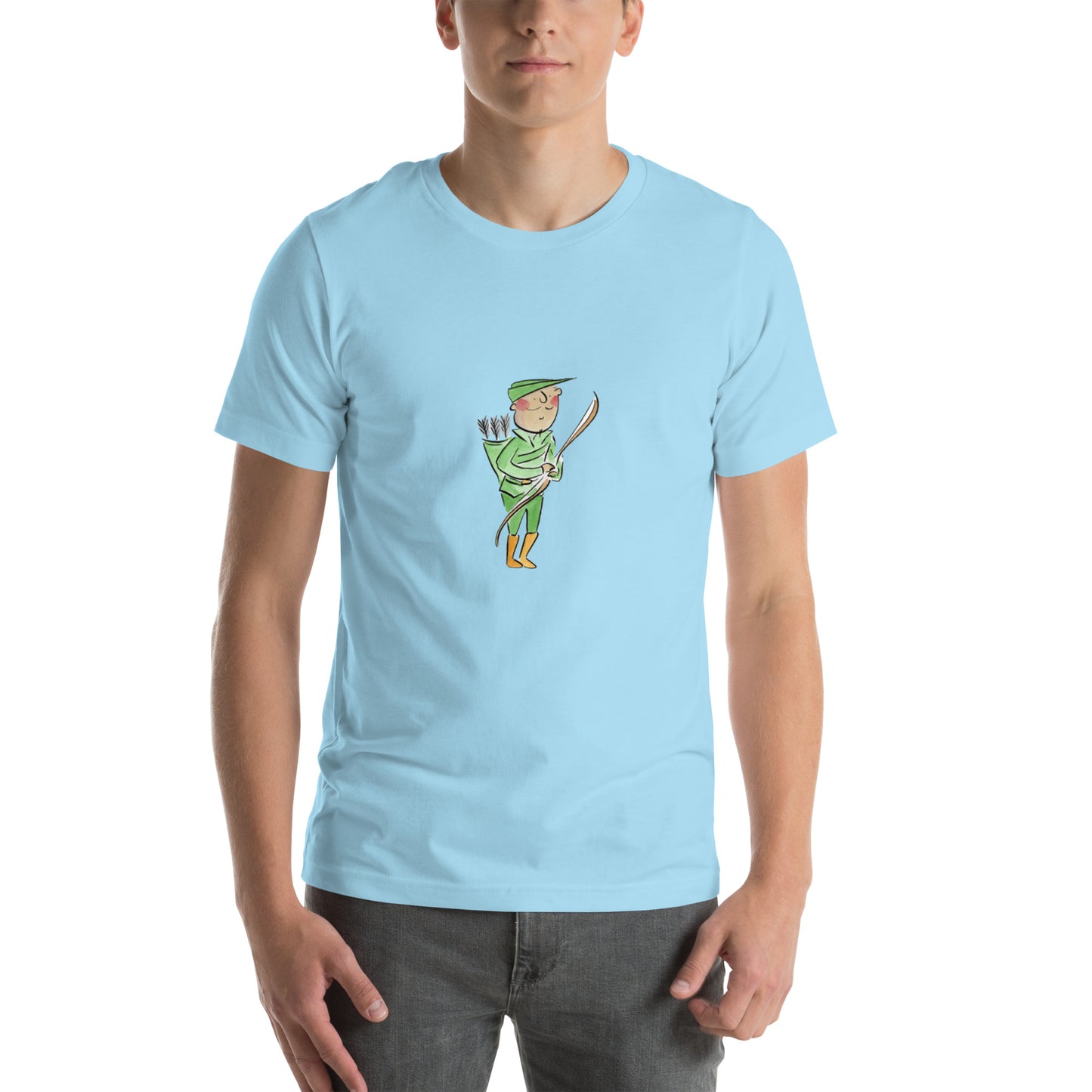 Robin Hood Illustration by Rosie Brooks Unisex t-shirt