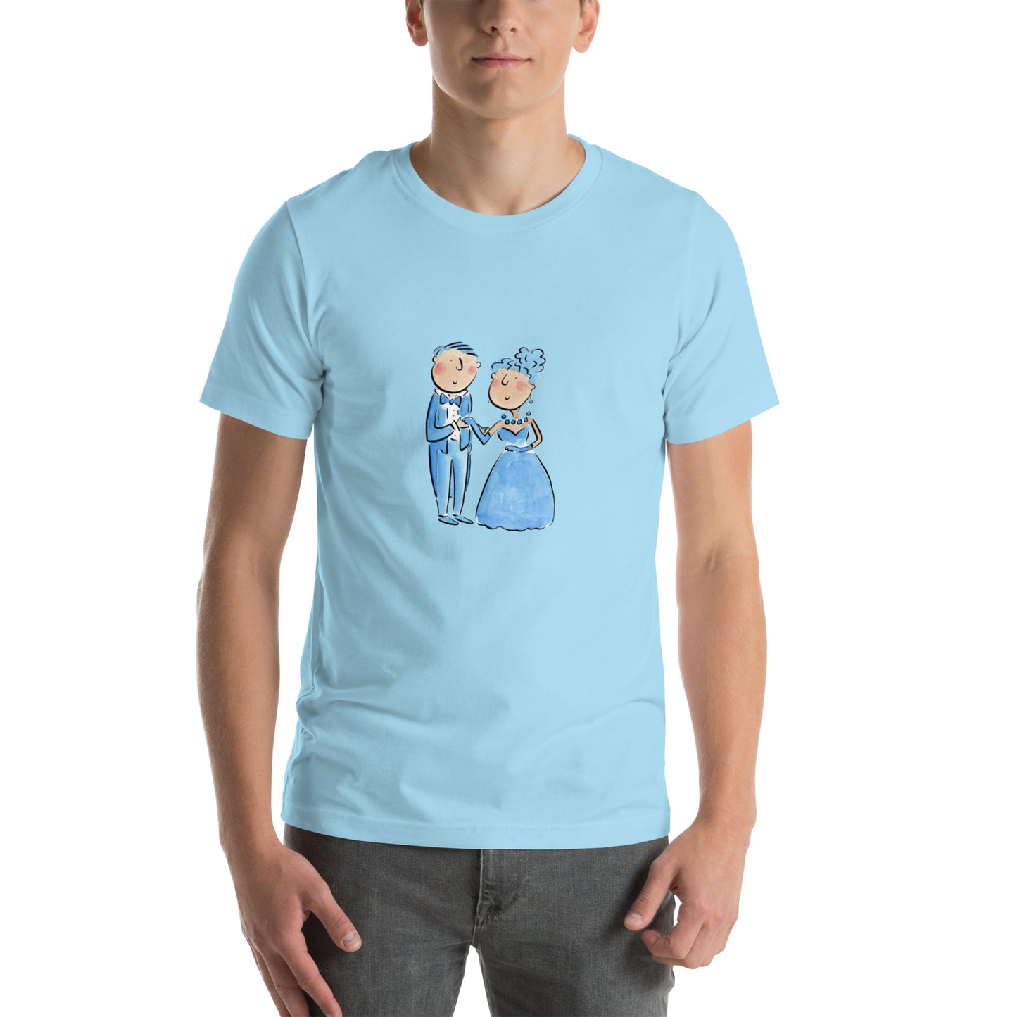 Sapphire Anniversary Illustration by Rosie Brooks Unisex t-shirt