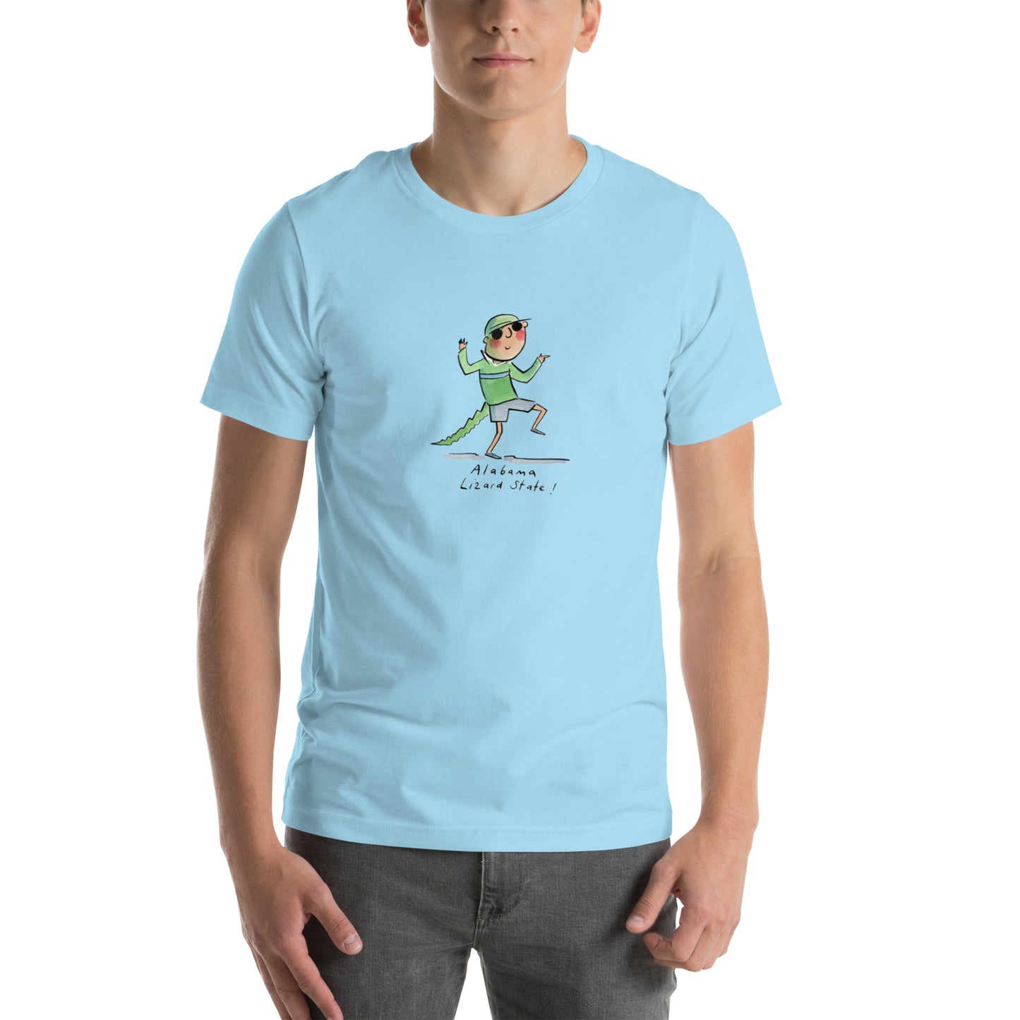 Alabama State Lizard Illustrator by Rosie Brooks Unisex t-shirt