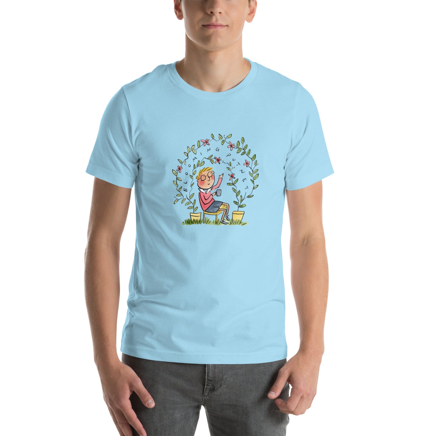 Blooming Putney Illustrator by Rosie Brooks Unisex t-shirt