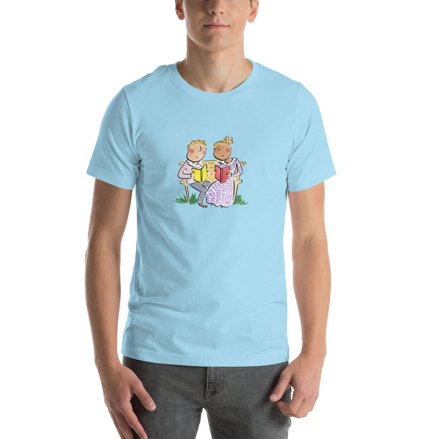 Book Lovers Illustration by Rosie Brooks Unisex t-shirt