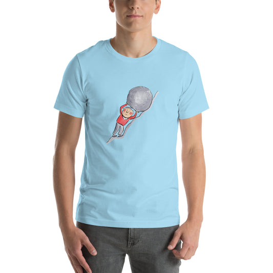 Sisyphus Illustration by Rosie Brooks Unisex t-shirt