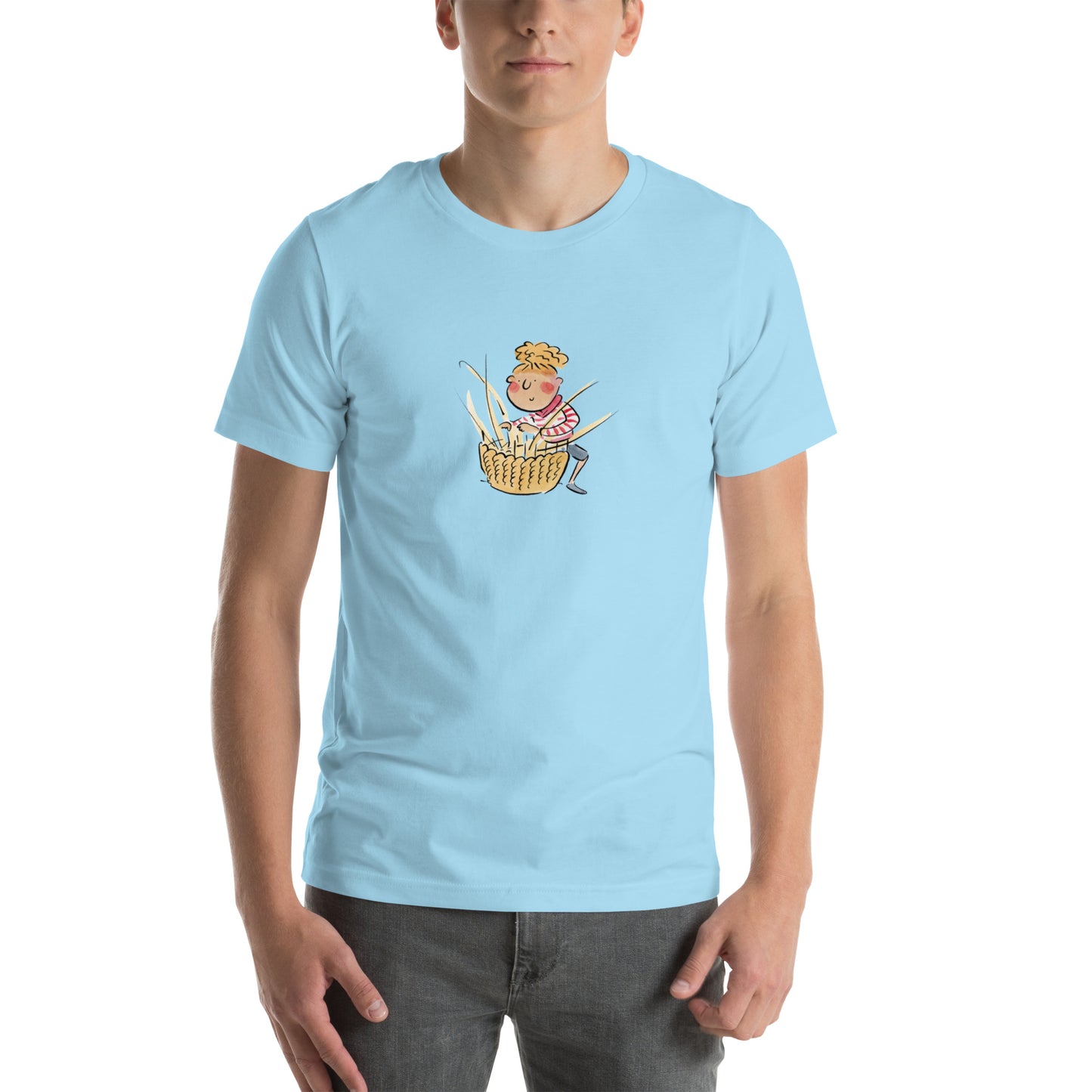 Basket Weaver Illustration by Rosie Brooks Unisex t-shirt