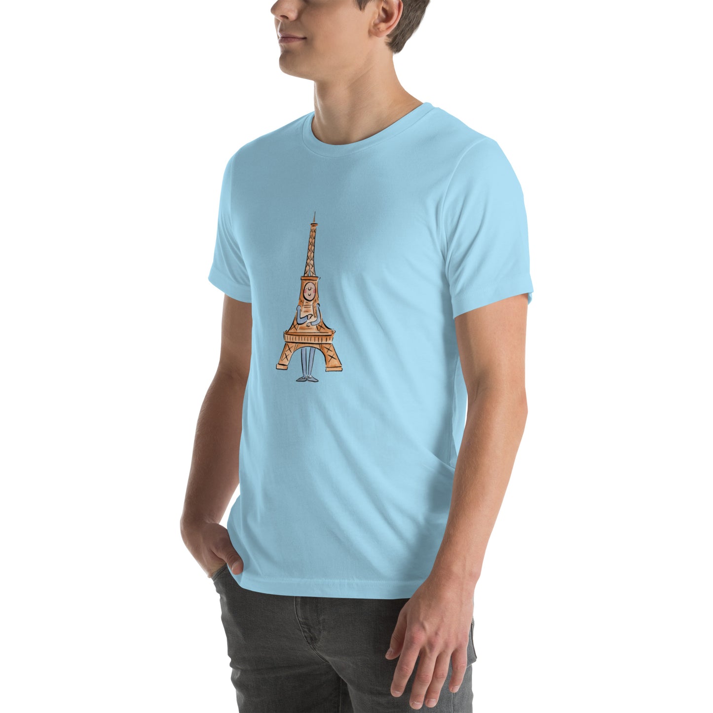 Eiffiel Tower Illustration by Rosie Brooks Unisex t-shirt