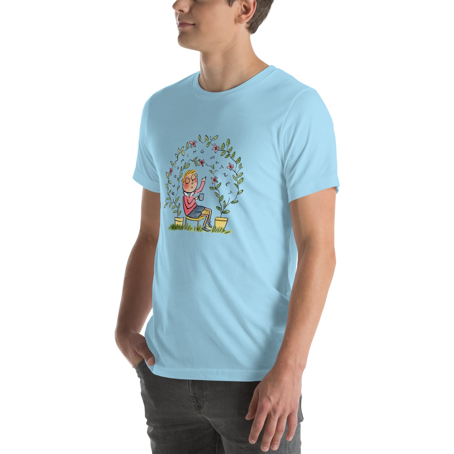 Blooming Putney Illustrator by Rosie Brooks Unisex t-shirt